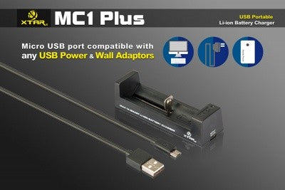 Xtar MC1 Plus Single Bay Lithium-ion Battery Charger
