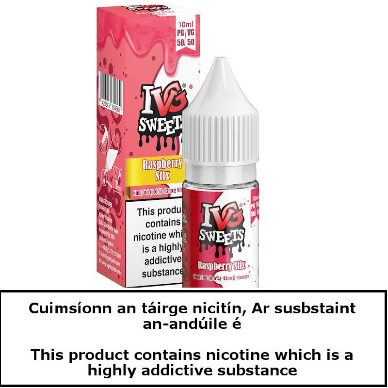 10ml I VG 50/50 - Raspberry Stix
