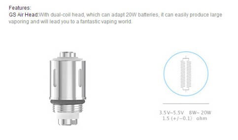 Clearomizer - Eleaf GS Air Dual Coil