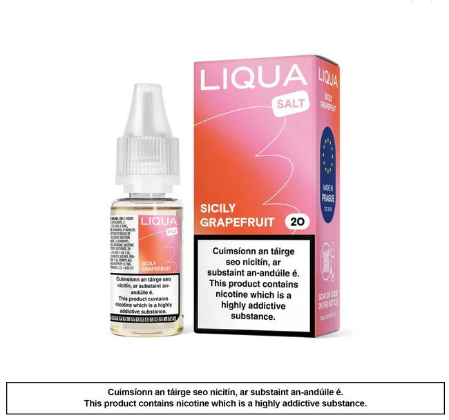 10ml Liqua Salt Sicily Grapefruit