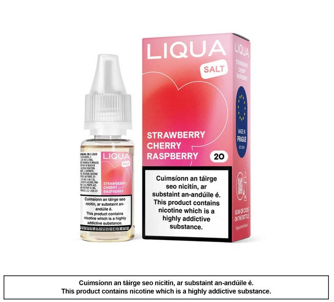 10ml Liqua Salt Strawberry Cherry Raspberry