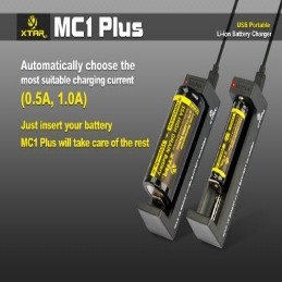Xtar MC1 Plus Single Bay Lithium-ion Battery Charger