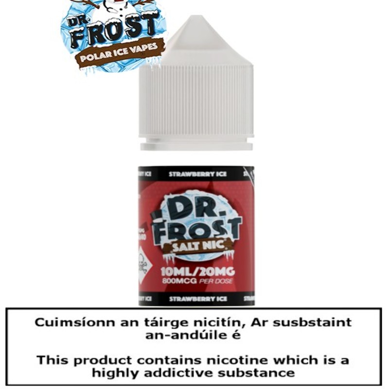 10ml Dr Frost Strawberry Ice Salt Nic