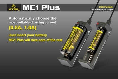 Xtar MC1 Plus Single Bay Lithium-ion Battery Charger