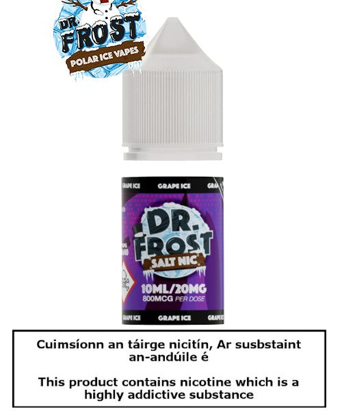 10ml Dr Frost Grape Ice Salt Nic